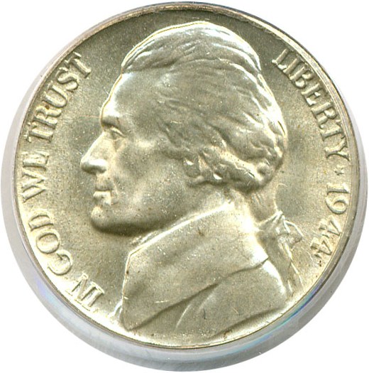 image for: 1944-P 5c  PCGS MS66 
