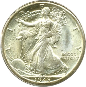 image for: 1943-D 50c PCGS MS65