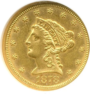 image for: 1878-S $2 1/2 NGC MS61