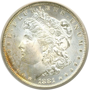 image for: 1881-O $1 PCGS MS65