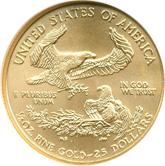 image for: 2001 $25 Gold Eagle NGC MS69 