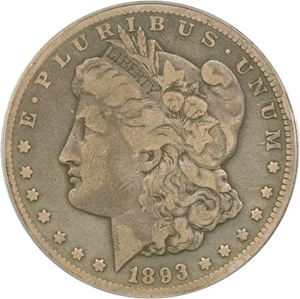 image for: 1893-CC $1 PCGS VG10