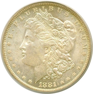 image for: 1881-O $1 PCGS MS64