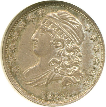 image for: 1834 10C NGC MS64 ex: Eliasberg