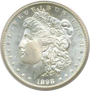 image for: 1898-S $1 PCGS MS65