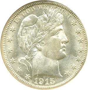 image for: 1915-D 50c NGC MS65