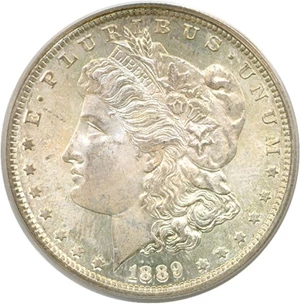 image for: 1889-S $1 PCGS MS65