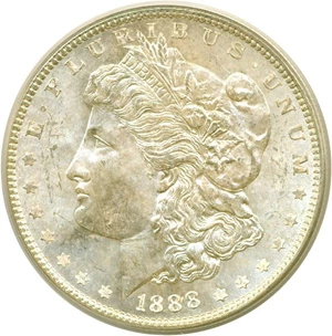 image for: 1888 $1 PCGS MS64