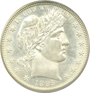 image for: 1895-S 50c PCGS MS64