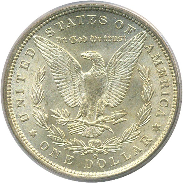 image for: Top 100 VAM: 1900-O $1 VAM 10  O/CC PCGS MS63 