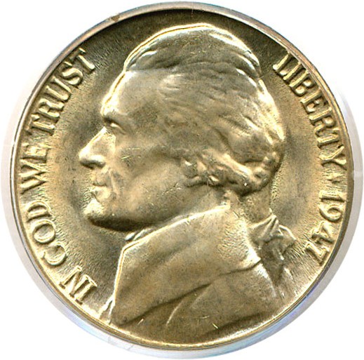 image for: 1947-D 5c  PCGS MS66 ex: Omaha Bank Hoard 