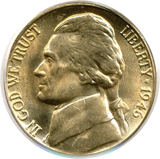 image for: 1946-D 5c  PCGS MS66 FS