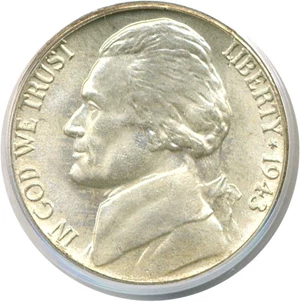 image for: 1943-P 5c PCGS MS66 FS