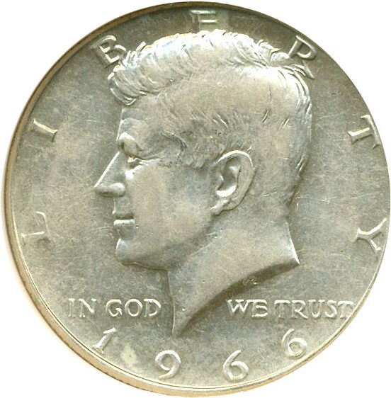 image for: 1966 50c  NGC AU50 