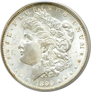 image for: 1899 $1 PCGS MS65