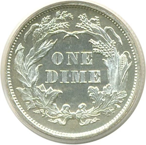 image for: 1873 10c PCGS Proof 64