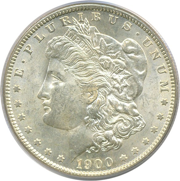 image for: Top 100 VAM: 1900-O $1 VAM 10  O/CC PCGS MS63 