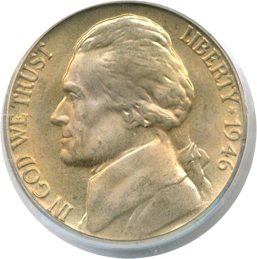 image for: 1946-D 5c  PCGS MS66 FS