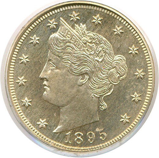 image for: 1895 5c  PCGS Proof 65