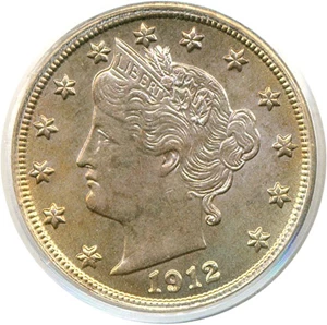 image for: 1912 5c PCGS MS65