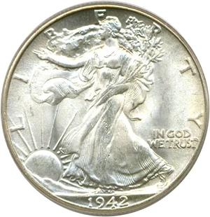 image for: 1942 50c PCGS MS65