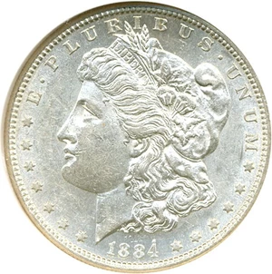 image for: 1884-S $1 NGC AU58