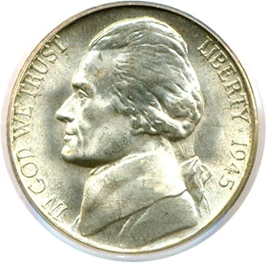 image for: 1945-S 5c PCGS MS66 ex: Omaha Bank Hoard