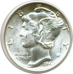 image for: 1942 10c PCGS MS66 FB