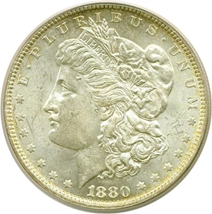 image for: 1880-O $1 PCGS MS62