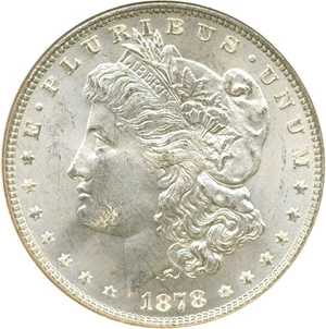 image for: 1878 7TF $1 Rev.'78 NGC MS65