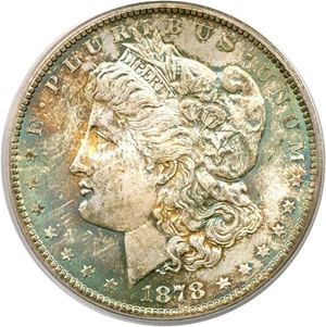 image for: 1878-CC $1 PCGS MS65 * Color *