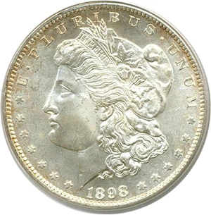 image for: 1898-S $1 PCGS MS65