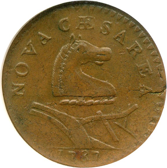 image for: 1787 New Jersey Shield Outlined NGC AU53 BN