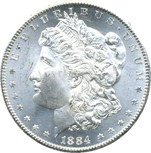 image for: 1884-CC $1 GSA Hoard/NGC MS65