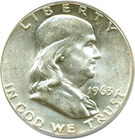 image for: 1963 50c  ANACS MS62 