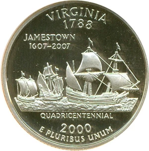 image for: 2000-S 25c Virginia NGC Proof 69 UCameo