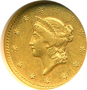 image for: 1854-S G$1 NGC XF45