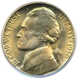 image for: 1950-D 5c PCGS MS66 FS