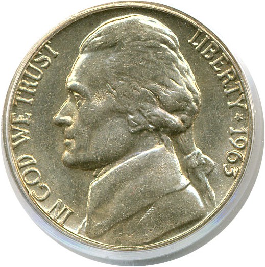 image for: 1963-D 5c  PCGS MS64 FS