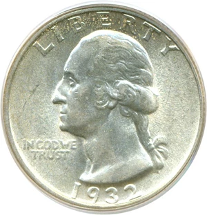 image for: 1932 25c PCGS AU58