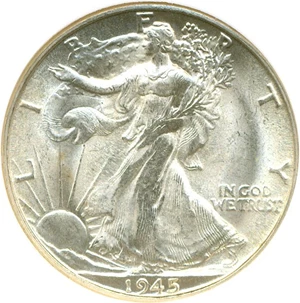 image for: 1945-S 50c NGC MS65