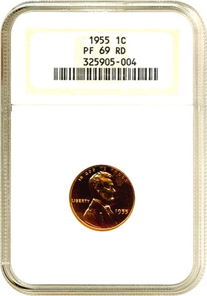 image for: 1955 1c NGC Proof 69 RD