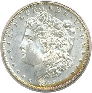 image for: 1882-O $1 PCGS MS64 *Rim Color*