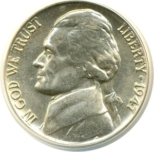 image for: 1947 5c ANACS MS65