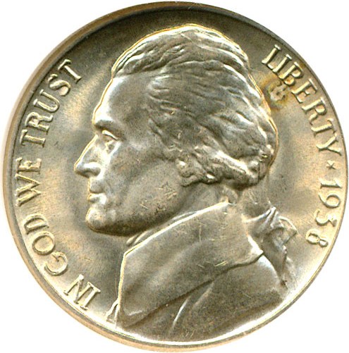 image for: 1938-S 5c  NGC MS66 