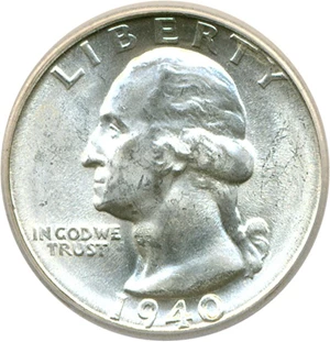 image for: 1940-S 25c ICG MS65
