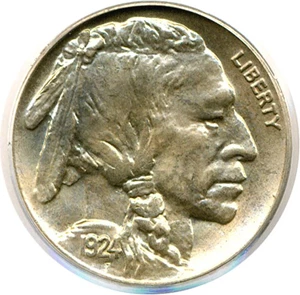 image for: 1924 5c PCGS MS65