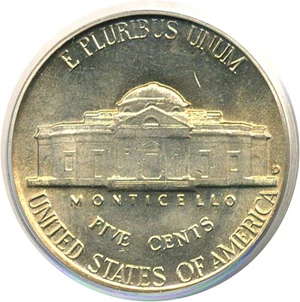 image for: 1949-D/S 5c PCGS MS66