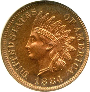 image for: 1884 1c NGC Proof 63 RB