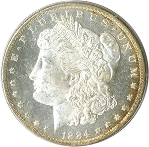 image for: 1884-O $1 PCGS MS63 DMPL